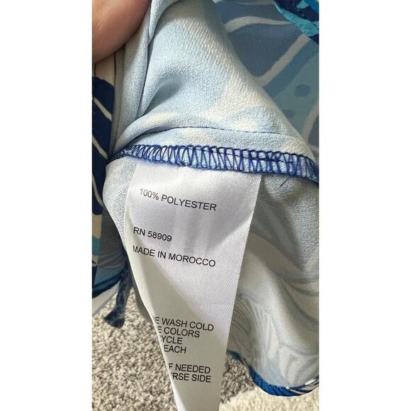 Alex Marie Allison satin back crepe floral dress women's size small - Picture 4 of 4